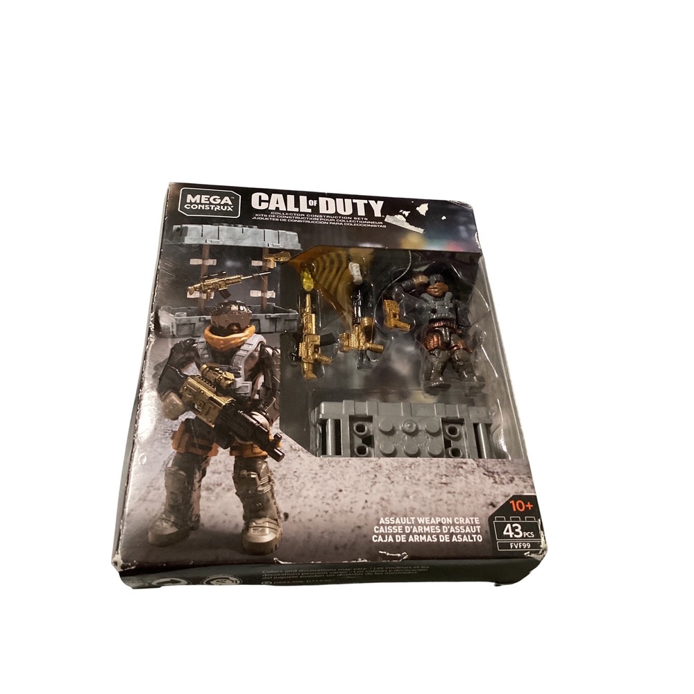 Mega Construx Call of Duty Assault Weapon Crate FVF99 43 Pcs New Sealed